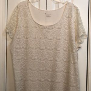 Lane Bryant lace blouse